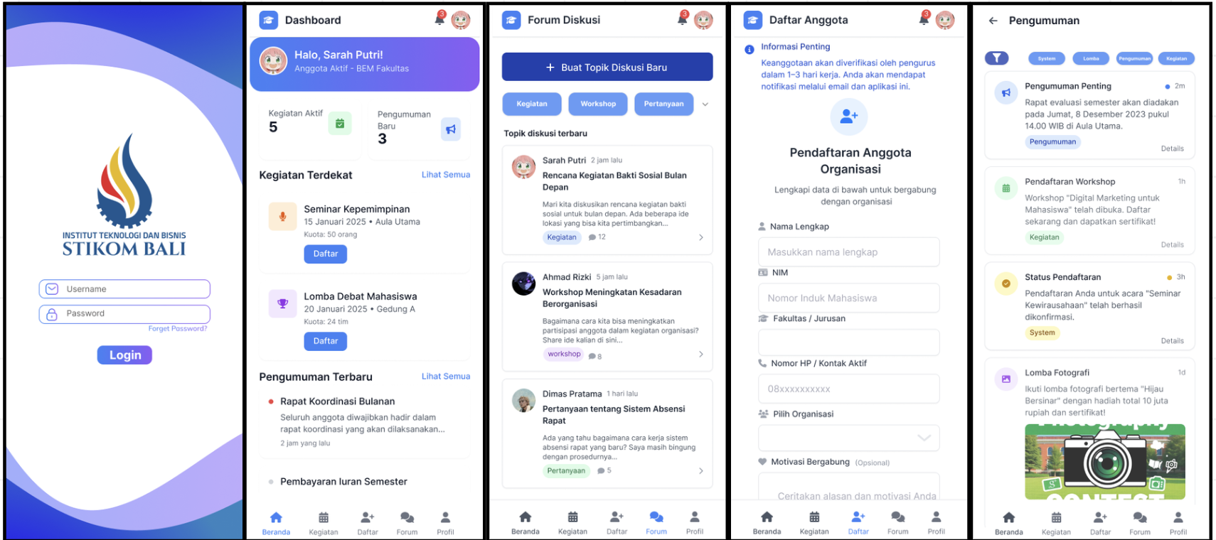 Desain UI/UX Aplikasi SIKOM