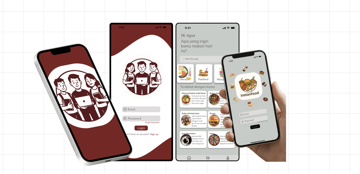 Contoh Mockup dan UI/UX Simpel