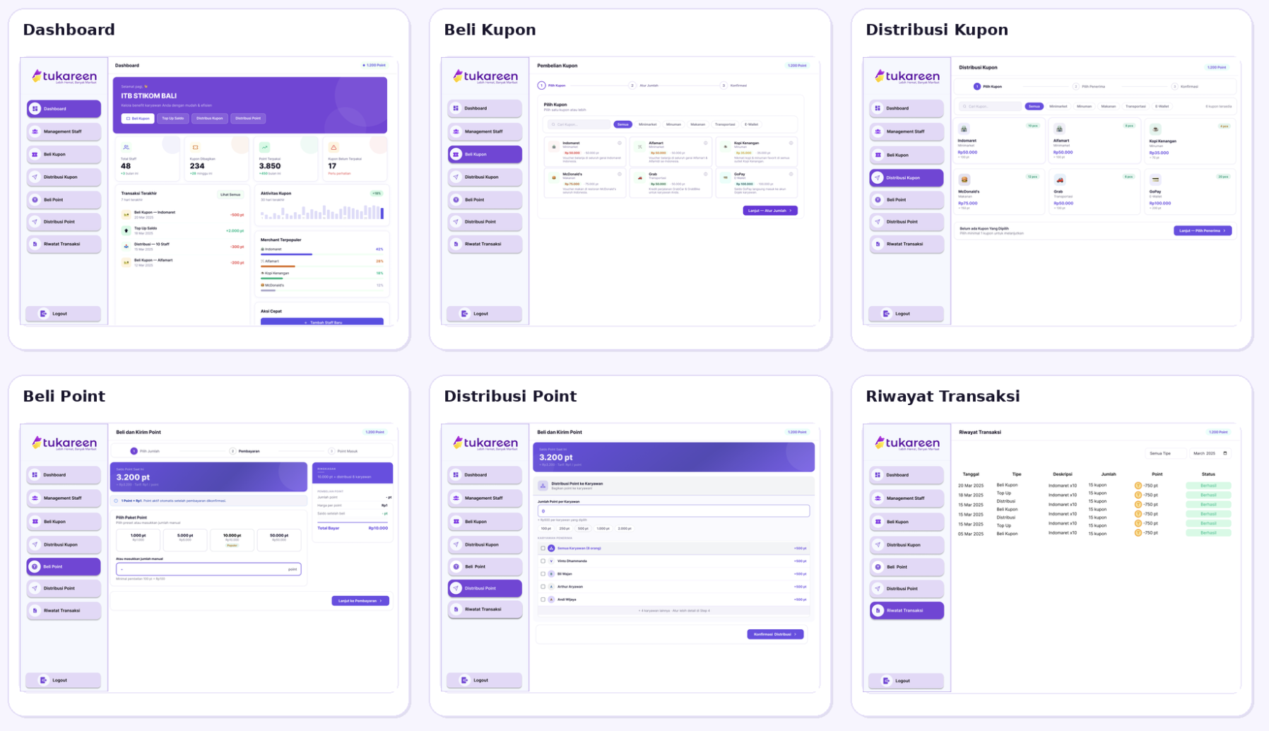 UI/UX Website Design — Tukareen Employee Benefit Platform